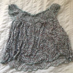 Off the shoulder floral top